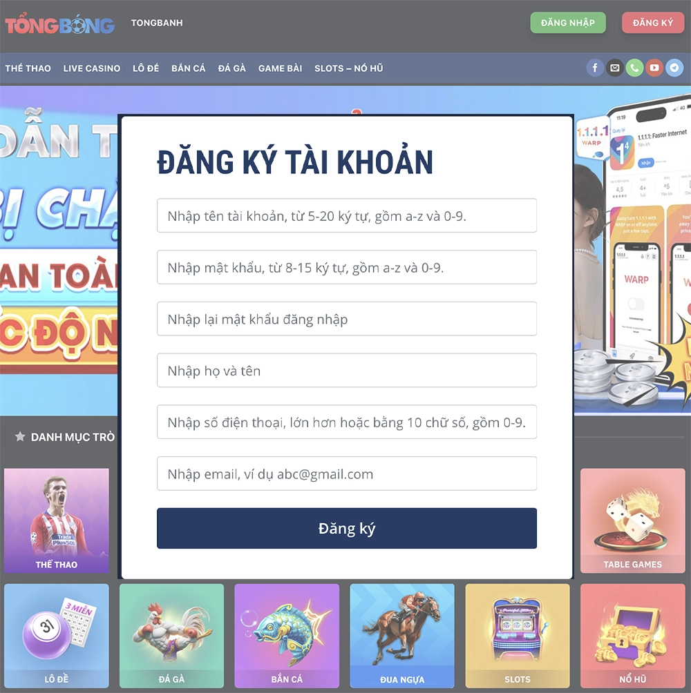 Hướng dẫn đăng ký